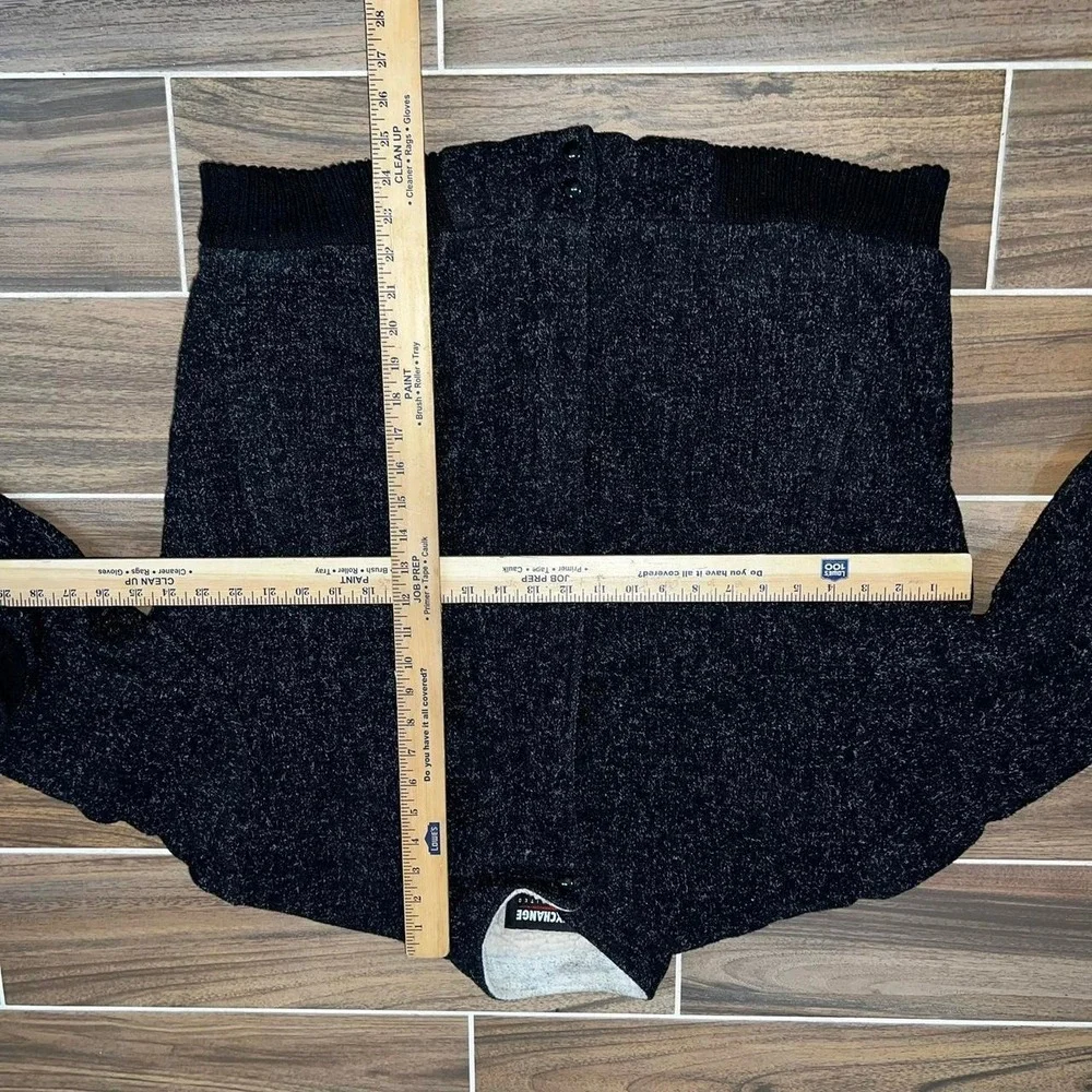 VTG 90s Exchange unlimited black jacket Sherpa lined union wool bomber Sz XL